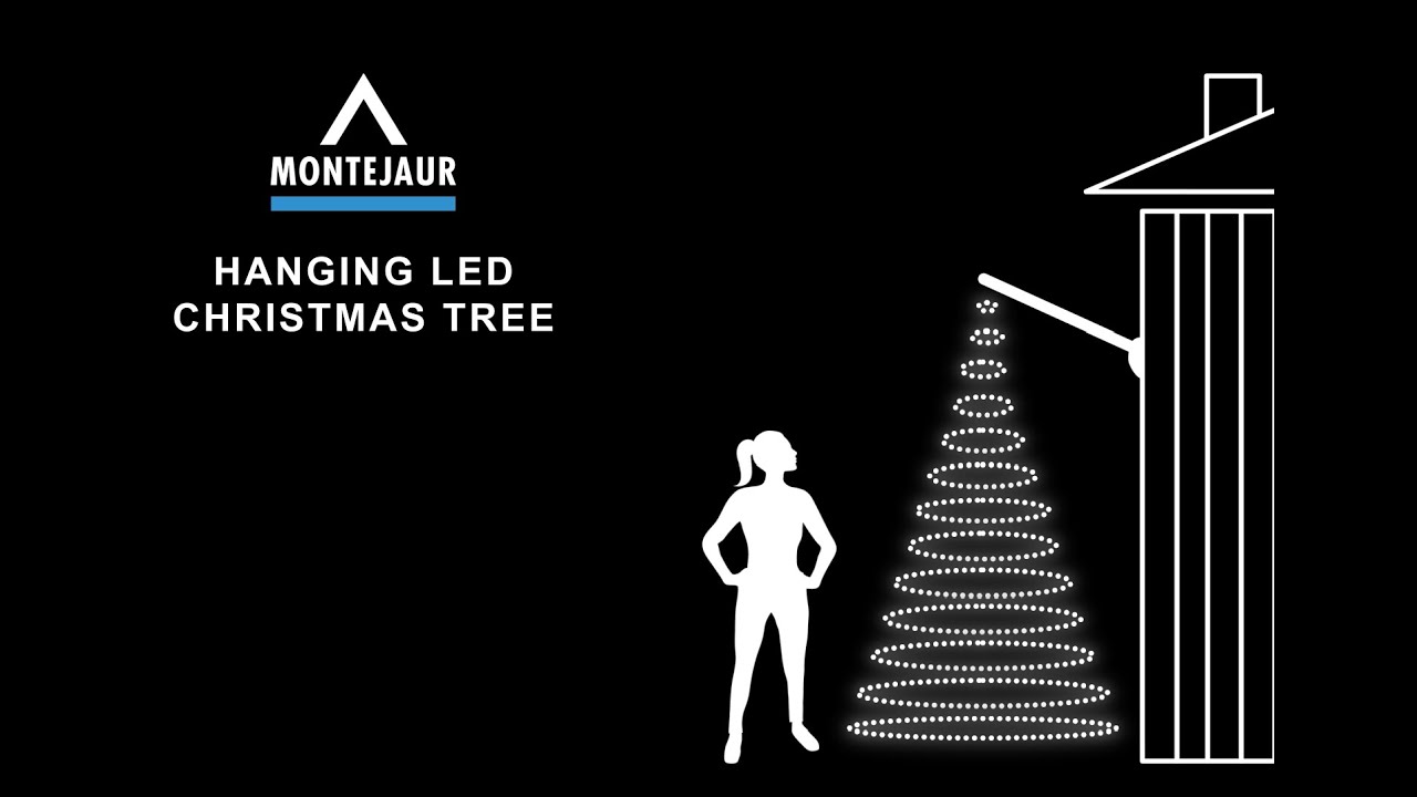 MONTEJAUR  HANGING LED CHRISTMAS TREE - ANIMATED INSTRUCTION