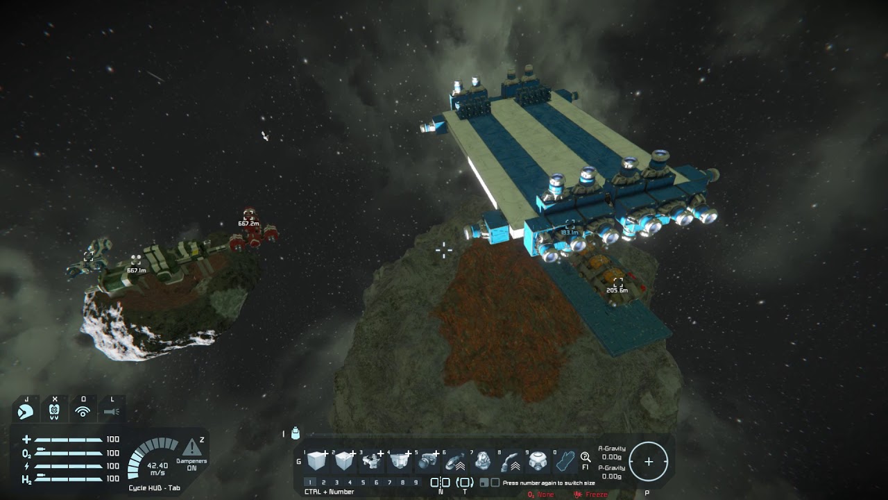 Space Engineers part 6 giving the giant transport ship power and ...