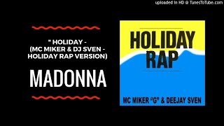 Madonna  Holiday mc Miker U0026 Dj Sven  Rap Version Vinyl