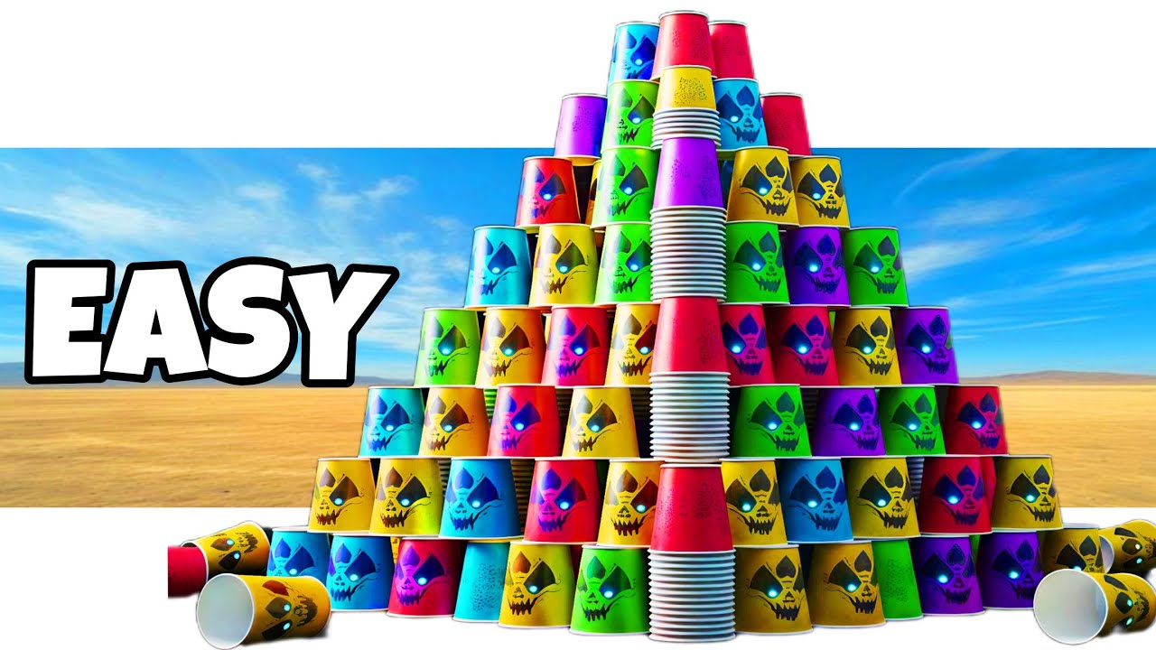 Cup Pyramid Challenge | हारने वाले को मज़ेदार सज़ा - YouTube