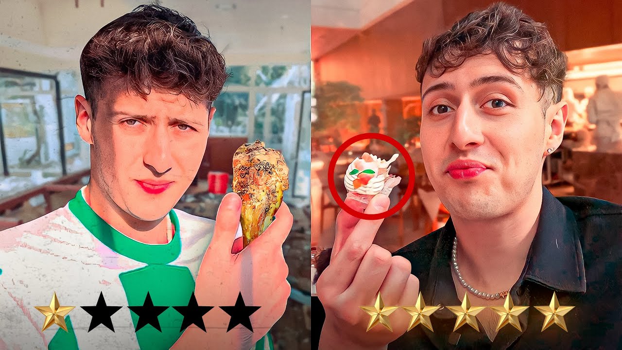 COMIENDO EN EL PEOR RESTAURANTE DE MEDELLIN VS EL MEJOR RESTAURANTE 😱