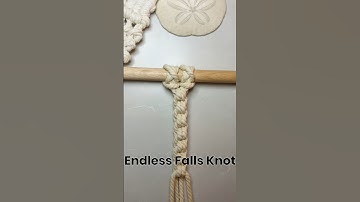 How to do the Endless Falls Knot #macrametutorial #modernmacrame #endlessfallsknot