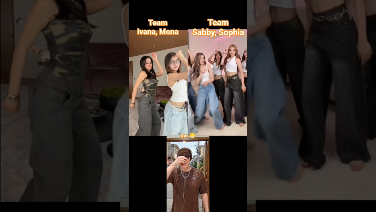 TikTok dance trend Sukarap Budots Ivana Alawi vs. Sabby & Sophia #ytfeedshorts #shorts
