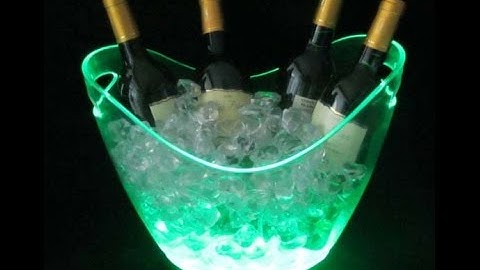 How to install plastic LED ice bucket SL-LIC03B,color changing plastic ice bucket
