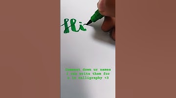 Lettering Hinal name in calligraphy | Comment down ur names #calligraphy #names