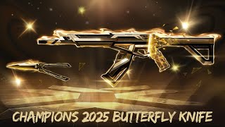 Valorant Champions 2025 Butterfly Knife – In-Game Showcase! 🦋🔥