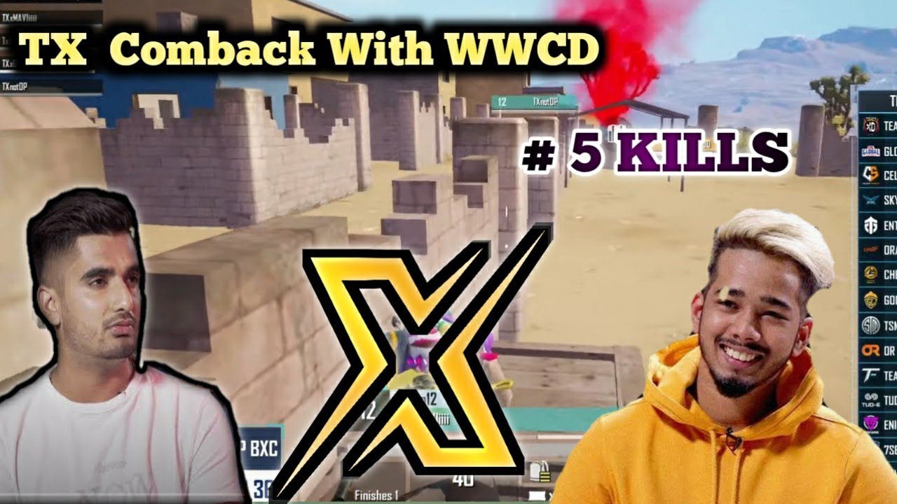 TEAM X SPARKS WWCD WITH 5KILLS 🙅🏻🙅🏻 