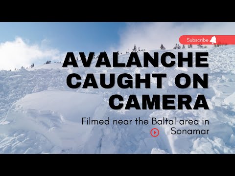 Avalanche in Sonmarg Kashmir
