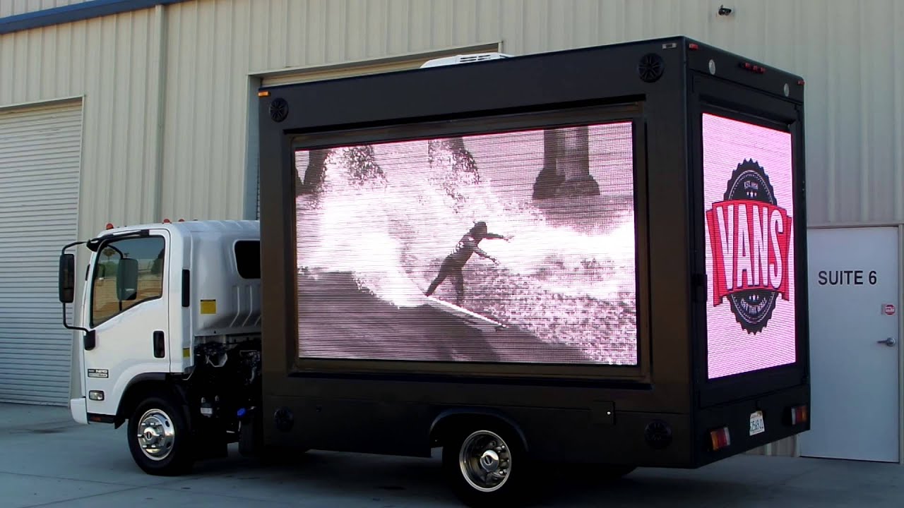MOBILE DIGITAL LED VIDEO BILLBOARD TRUCK YouTube