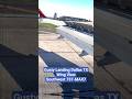 Wing View Windy Landing at Dallas Love Southwest Airlines 737-MAX7 #aviation #fly @SWAP1984