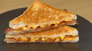 Delicious Bacon Grilled Cheese Sandwich | Quick and Easy!