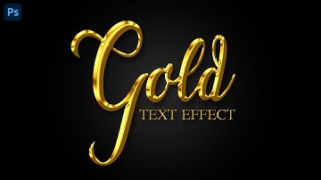 Easy Way To Create a Gold Text Effect in Photoshop Tutorials For Beginner