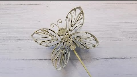 Easy Paper Butterfly Tutorial / Toilet Paper Roll Crafts / Spring Deco DIY / Smart Recycling Idea.