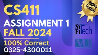 CS411 assignment 1 solution 2024 | CS411 assignment 1 solution fall 2024 Profile
