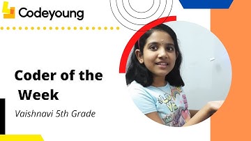 Video Sensing Project | Coder of the Week | Coder Vaishnavi | Grade 5 | Codeyoung