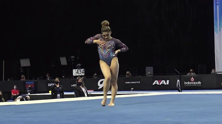Laurie Hernandez  Floor Exercise  2021 Winter Cup ...