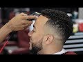 HAIRCUT TUTORIAL: SPRAY BOTTLE METHOD | DROP FADE | CURL SPONGE