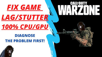 COD Warzone FIX game lag/ Stutter 100% CPU/ GPU