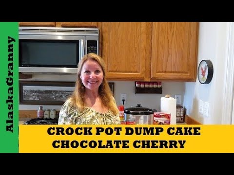 Crock Pot Chocolate Cherry Dump Cake