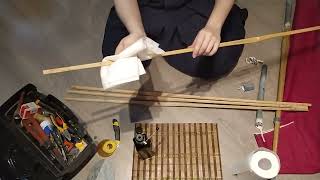 :     .    . How to maintain your shinai.  Shinai repair.