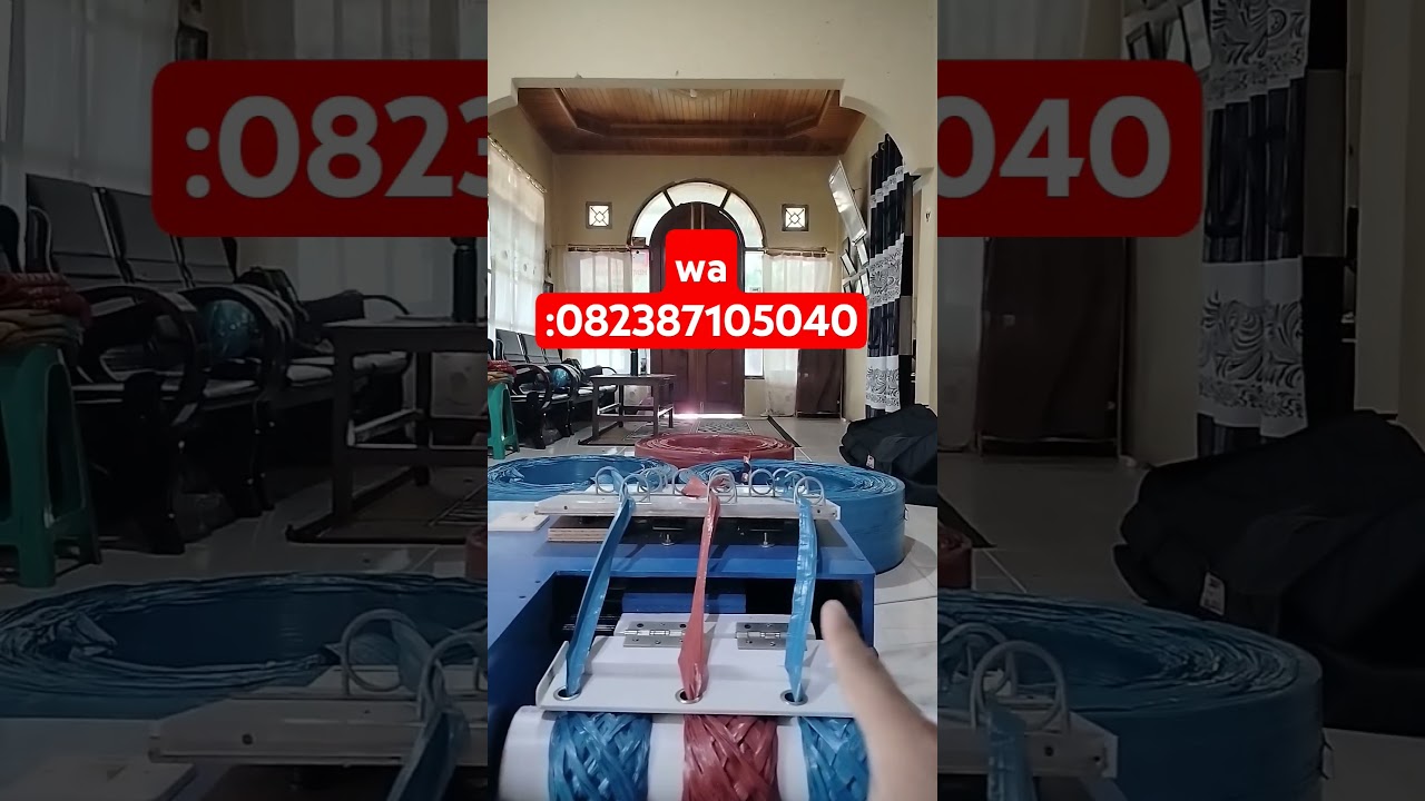 Part 1202 !! mesin gulung tali rafia  model 3 gulungan dan sudah memiliki timer otomatis !!