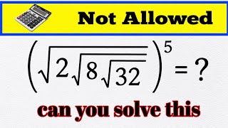 Can You Solve This Without a Calculator 🤯 | Tricky Nested Surds Problem | Math Puzzle | Mathstricks