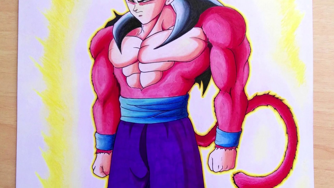How to Draw Gohan ssj4 with TouchFive Markers - Cómo dibujar a Gohan ssj4 con Marcadores TouchFive