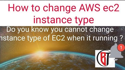 How to change aws ec2 instance type | Do you know you cannot change instance type when it
