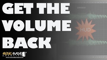 How To Get The Volume Control Back in Adobe Audition (HUD)