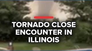 Tornado close encounter in Illinois