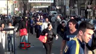 Los aficionados de Boca Jrs. apoyan a Tigres en la final de Copa Libertadores
