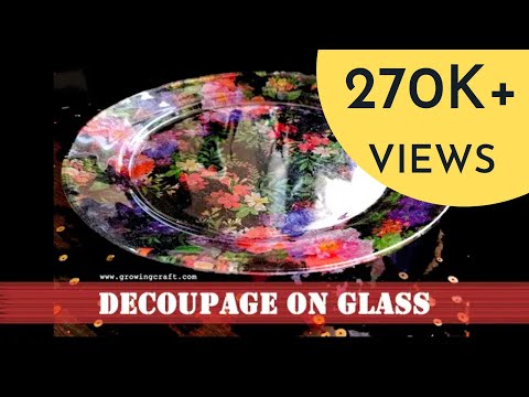 Video: Decoupage Op Een Glasplaat
