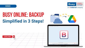 💻☁️ Access & Backup Your Data from Anywhere with BUSY Online! Hindi