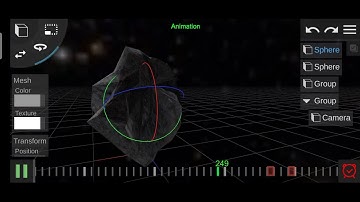prisma 3d asteroid floating is space animation and modeling tutorial