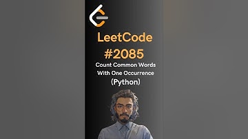 LeetCode#2085 Count Common Words With One Occurrence - Python