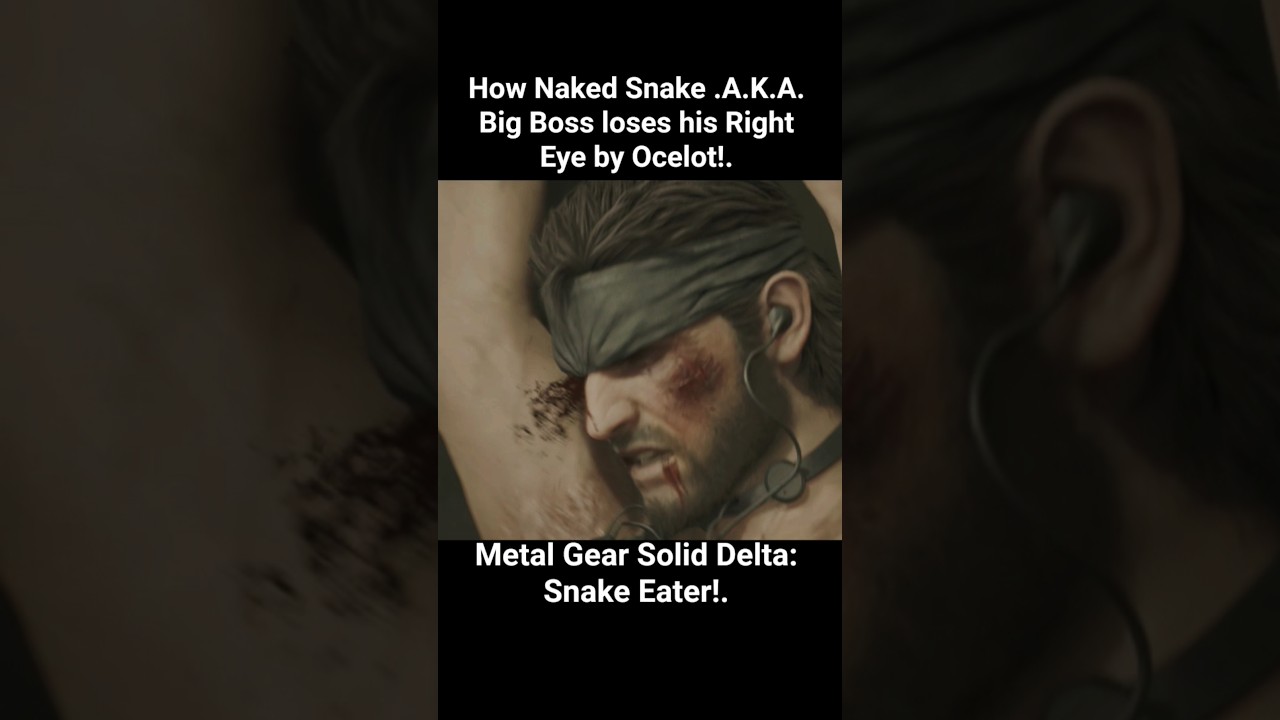 How Naked Snake loses his right eye by Ocelot!. 