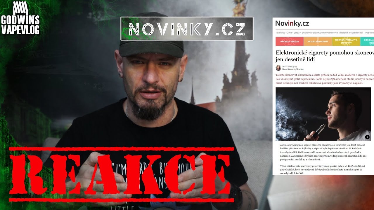 REAKCE - Novinky.cz: Elektronické cigarety pomohou skoncovat s kouřením jen  desetině lidí - YouTube
