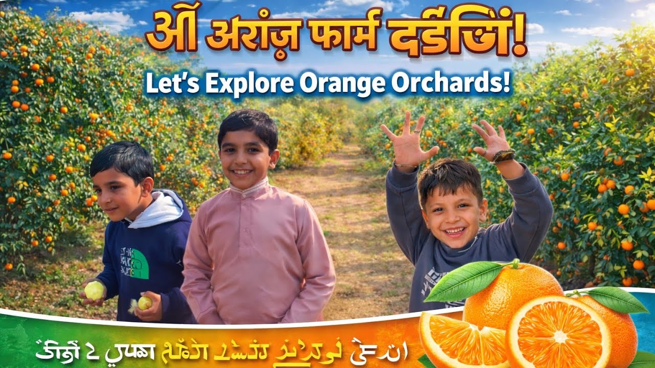 Kids Exploring Orange Garden | Sweet Oranges & Fun Tour