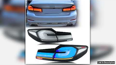 LED Tail Lights for BMW G30 F90 M5 5Series 20172020 Sequential Turn Signal Blue Animation Rear Lamp