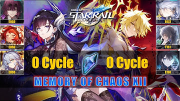 E1S0 Hysilens & E2S1 Phainon | Memory of Chaos Floor 12 | 0 Cycle | Honkai Star Rail 3.5