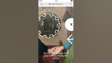 Augmented reality museum experience - painting highlights with audioguide Onirix web AR