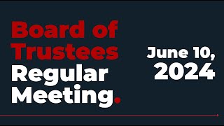 AISD School Board Regular Meeting June 2024