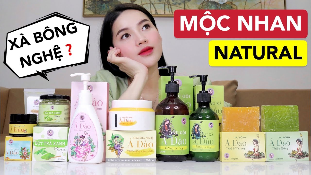 ????REVIEW???? 8 SẢN PHẨM MỘC NHAN NATURAL | Xà bông nghệ... - youtube