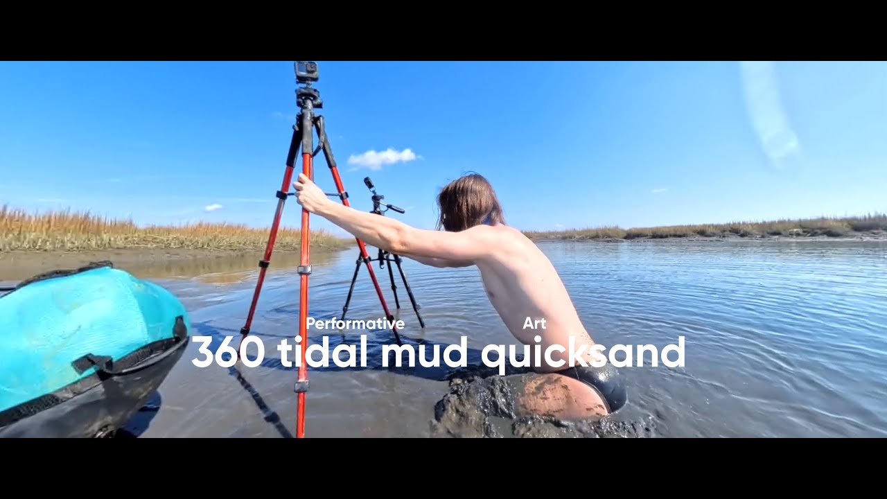 Sunk in bottomless creamy tidal mud