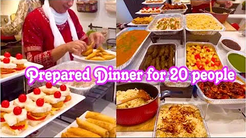 Arranged Buffet at home for 20 people alone/Complete Dawat Menu