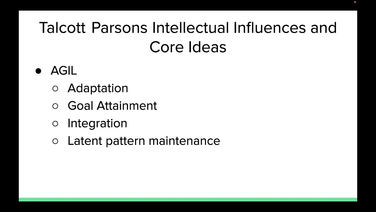 Ch 9 Functionalism (Parsons and Merton)