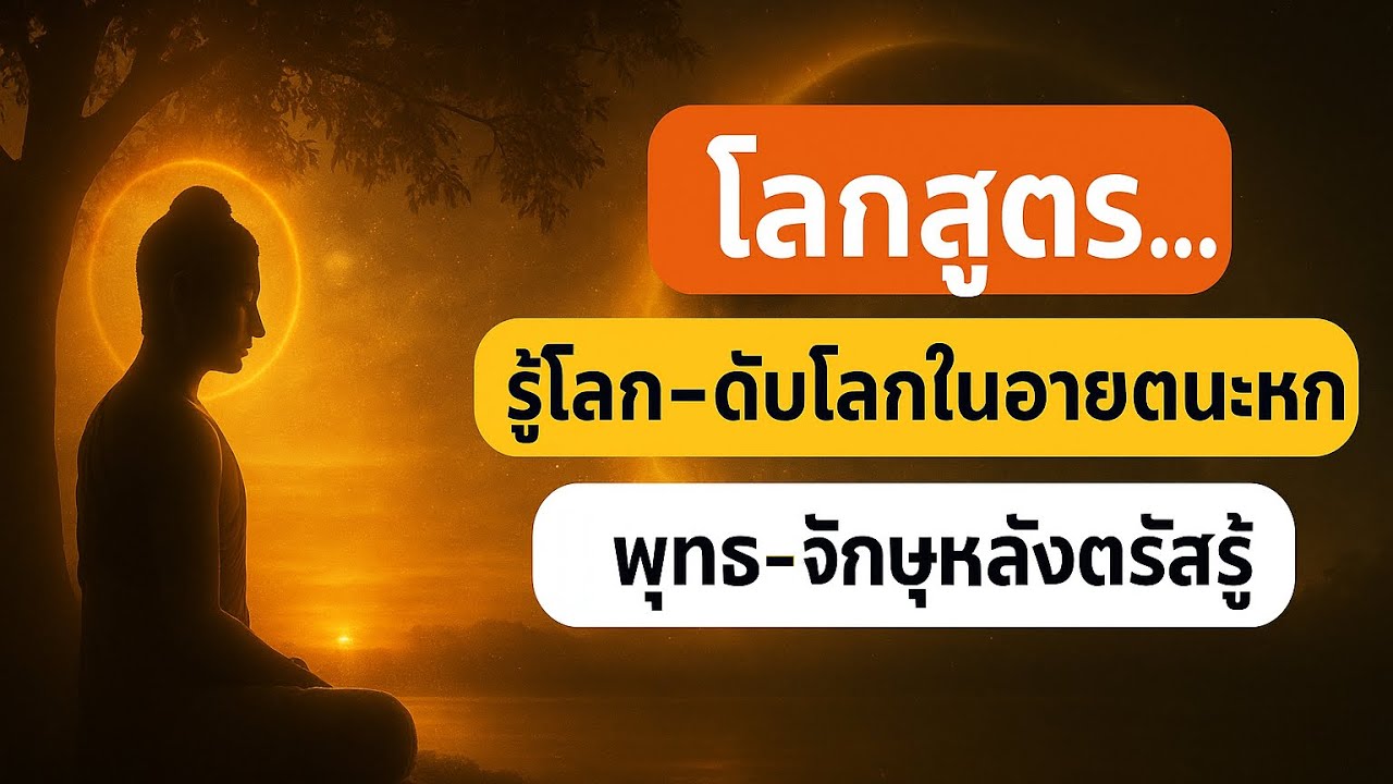 โลกสูตร: รู้โลก–ดับโลกในอายตนะหก | พุทธจักษุหลังตรัสรู้ (บทสนทนา พระพุทธเจ้า–พระอานนท์)