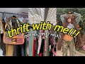 thrifting in a HUGE THRIFT STORE!!! (thrift with me)   spring 2022 TRY ON HAUL!