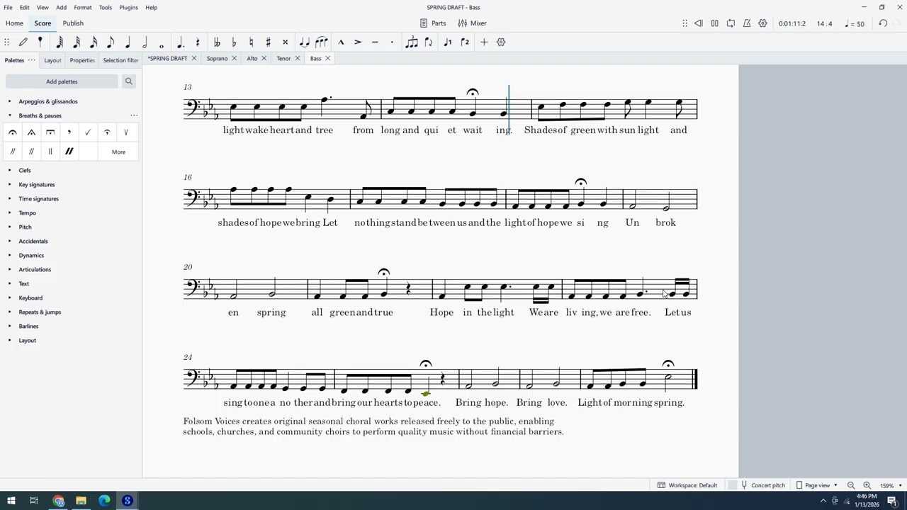 LIGHT OF MORNING SPRING BASS