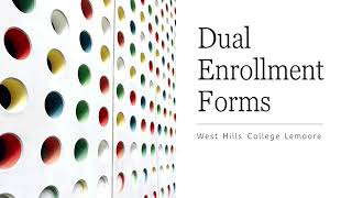 Dual Enrollment Form (Parents)